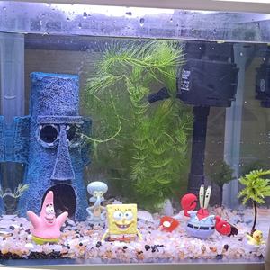 Decoración de <span class=keywords><strong>Acuario</strong></span> con Forma de Pecera de Dibujos Animados, Casa de Piña para Pecera, Adornos para el Hogar, Accesorios para Acuarios, <span class=keywords><strong>Peces</strong></span> - Product Image 5