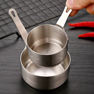 Bol individuel en acier inoxydable <span class=keywords><strong>de</strong></span> 60 ml pour assaisonnements, condiments, salades et sauces (type ramekin) - Product Image 3