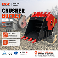 Harga Bucket Stone Crusher, Jaw Crusher Excavator Pemecah Batu Konstruksi Produsen OEM