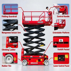 6m 10m 12m Man Lift Mini Electric Aerial Work <strong>Platform</strong> Foldable Scissor Lift Lifting <strong>Platform</strong> Hydraulic For Construction - Product Image 3