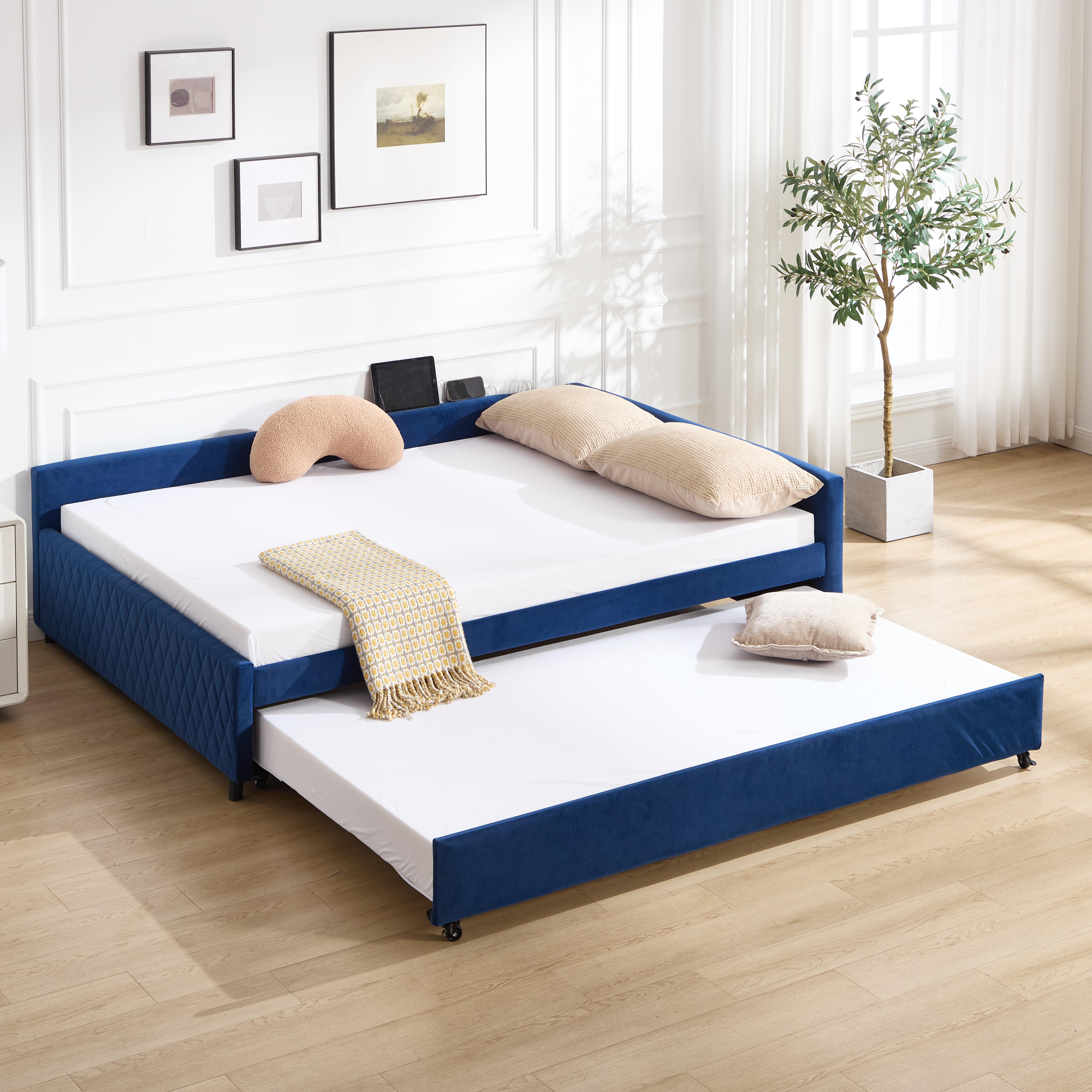 Navy  + Velvet + Moden
