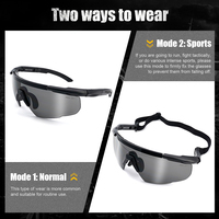 Lunettes de sécurité tactiques OEM ODM, monture TR90, verres résistants aux chocs Z87+, fabrication sur mesure, MOQ 100 pièces