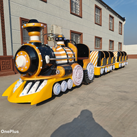 Train électrique sans rails pour enfants et adultes, pour une utilisation intérieure en centre commercial et extérieure comme train de divertissement touristique