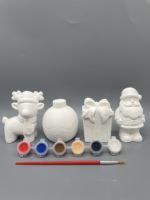 Kit de création en plâtre 3D Maison de Noël pour décorations de fêtes : créativité et amusement