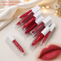 Gloss à lèvres naturel brillant personnalisable, maquillage végétalien waterproof, rouge à lèvres liquide, marque privée, rouge à lèvres mat longue tenue non-collant