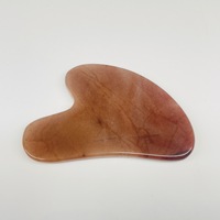 HZ Gua Sha en obsidienne noire en forme de cœur, outil de massage en pierre de jade pour le raclage Guasha