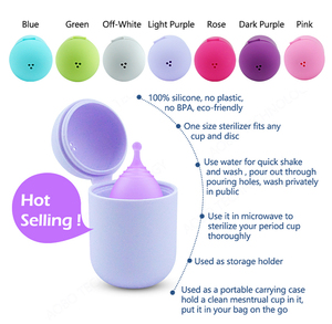 <span class=keywords><strong>Copa</strong></span> <span class=keywords><strong>Menstrual</strong></span> Personalizada con Esterilizador Cajas de Copas Menstruales <span class=keywords><strong>Copa</strong></span> <span class=keywords><strong>Menstrual</strong></span> Almacenamiento de Disco <span class=keywords><strong>Menstrual</strong></span> Venta Al por Mayor Set de Copas Menstruales - Product Image 5