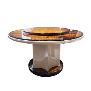 <span class=keywords><strong>Tavolo</strong></span> da pranzo <span class=keywords><strong>rotondo</strong></span> <span class=keywords><strong>in</strong></span> legno con giradischi 1 <span class=keywords><strong>tavolo</strong></span> con 4 sedie 6 grandi - Product Image 5