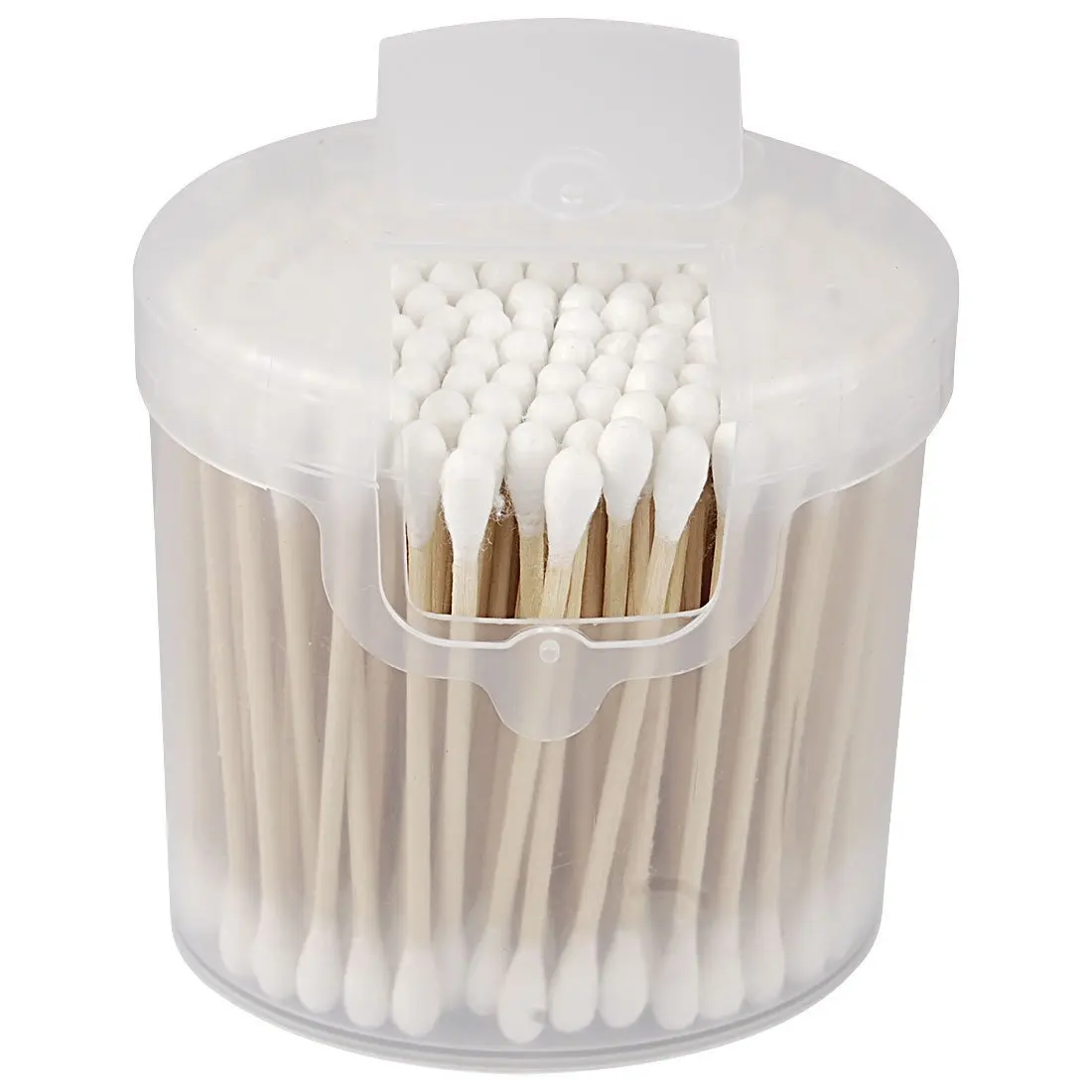 Eco friendly large head cotton buds customized more cotton cleaning cotton swabs for the wooden q tip
