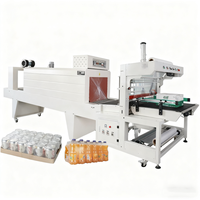 Machine d'emballage automatique sous film rétractable PE pour bouteilles de bière, jus, boissons, eau minérale, tunnel de rétraction thermique