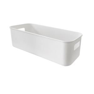 Rectangular Plastic Storage <b>Bin</b> White 3170 Stackable For Kitchen Cosmetics Snacks Socks - Product Image 1