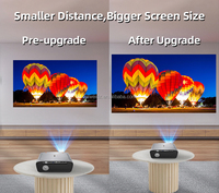 Proyector de Cine Portátil para Exteriores con Android, Autorizado por Google TV, 4K, 3D, Audio, Corrección Trapezoidal Automática, Controles Inalámbricos
