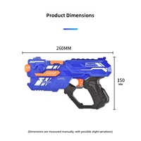 Jouet éducatif d'extérieur pour garçons de 14 ans, pistolet à balles souples en EVA à chargement manuel pour l'aventure et le jeu