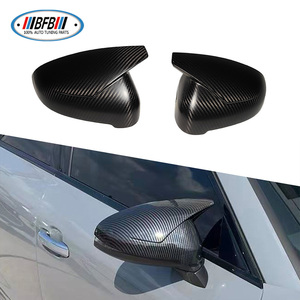 Coques de rétroviseurs latéraux en fibre de carbone véritable pour Audi A4 S4 A5 S5 style ABT, à coller sur les rétroviseurs, 2009-2011 - Product Image 1