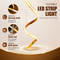 Bande LED COB sans chute de luminosité, certifiée ETL BIS, 360 LED/m, PCB 10mm, DC24V, 8W/M, sans spot lumineux, dimmable, flexible, ruban LED