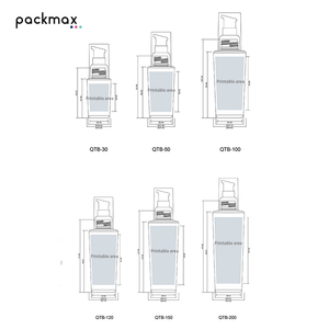 Simple design 30ml essence <b>bottle</b>, 50/100/120/150/<b>200ml</b> lotion <b>bottles</b> – refillable cosmetic packaging set - Product Image 6