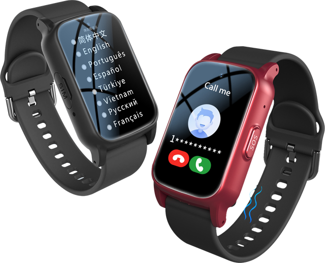 VS5 Elderly Kids Smartwatch Docking GPS Wifi Location SOS Calling HR BP BO Temperature Camera Video Health Care AI Smart Watch