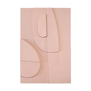 Arte Murale in Rilievo Fatta a Mano di Alta Qualità per Soggiorno Moderno, Decorazione Astratta Wabi Sabi Geometrica Testurizzata, Dipinto in Arenaria Intagliata - Product Image 6