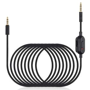 สายหูฟังสำหรับเล่นเกม 2 เมตร พร้อมปลอกหุ้ม PVC และปุ่มควบคุมระดับเสียง ขนาด 3.5 มม. แบบสเตอริโอ ใช้แทนสายเดิมสำหรับ <span class=keywords><strong>Logitech</strong></span> <span class=keywords><strong>G433</strong></span> G233 - Product Image 1