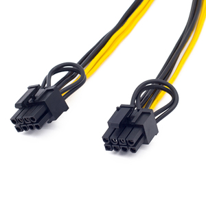 EPS CPU 12V, 8Pin Ke Dual 8 (6 + 2) Pin PCIE Kabel Catu Daya Motherboard Splitter 18AWG Ekstensi 8 Pin Ke 6 2 Pin 20Cm - Product Image 6