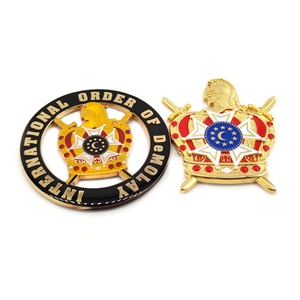 Emblema Masónico <span class=keywords><strong>de</strong></span> Doble Águila del Rito Escocés, 32 Alas Descendentes, Insignia Automotriz <span class=keywords><strong>de</strong></span> 3 Pulgadas, Emblema Masónico para Automóvil del Rito Escocés - Product Image 6