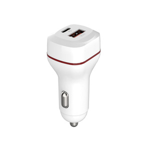 Caricabatterie da Auto USB Type-C 15W PD QC3.0, Adattatore di Alimentazione 5V/2A Ignifugo con Protezione da Cortocircuito, <span class=keywords><strong>Presa</strong></span> <span class=keywords><strong>Accendisigari</strong></span> Pieghevole - Product Image 5