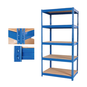 Nhà máy cung cấp <span class=keywords><strong>5</strong></span> lớp kim loại Kho Giá chống gỉ đinh tán kệ với ánh sáng tải công suất thép và sắt cho nhà để xe - Product Image 4