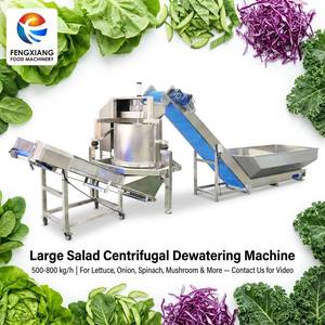 Secadora Centrífuga Industrial para Ensaladas 500-800kg/h, Deshidratador Comercial de Vegetales para Lechuga, Cebolla, Espinaca y Productos Frescos Cortados - Product Image 1