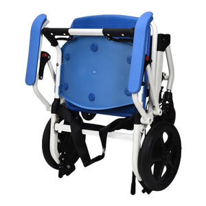 Silla cómoda de baño para ancianos: plegable, cubo de basura extraíble, asiento y respaldo cómodos - Product Image 5