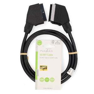 สายเคเบิลสการ์ต ชายต่อชาย 1.5 ม. สีดำ การเชื่อมต่อเสียงและวิดีโอ - Product Image 3
