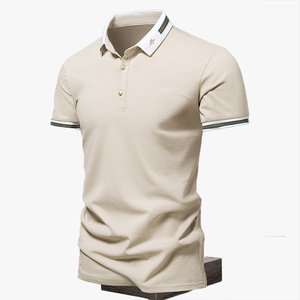 Polo à col personnalisable haut de gamme pour homme, collection Printemps-Été 2026, tendance, manches courtes, style décontracté chic - Product Image 4