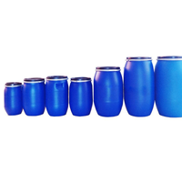 Nouvelle conception, anneaux de verrouillage pour fûts de 55 gallons avec boulons, barils bleus, seau de qualité alimentaire en plastique HDPE, fût de 200 litres avec crochet