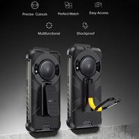 Casing Pelindung Ponsel Ulefone RugKing yang Kuat dengan Klip Belakang, Penutup Armor Taktis dengan Pengait Karabiner