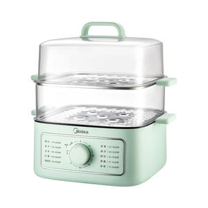 เครื่องนึ่งไฟฟ้ามีเดียสามชั้น 10 ลิตร พลัสความจุ สแตนเลสใส เครื่องทำอาหารอเนกประสงค์ในครัวเรือน - Product Image 1