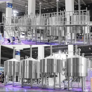 2000L paslanmaz çelik brewhouse mash tun bira ekipmanları anahtar teslimi proje bira fabrikası tesisi
