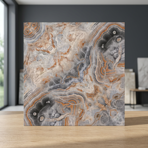 Baldosas de Cerámica para Piso con Acabado Mate, Estilo Ladrillo Antiguo, 400x400mm, Premium, Impermeables, Antideslizantes, Color Cobre Marrón - Product Image 6