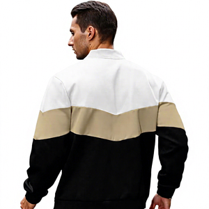 Latest Fashion 2026 Unisex Colour Block Bomber <b>Jackets</b> Customisable LOGO labels Polyester Nylon Material Embroidery Print - Product Image 1