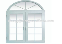 Fenêtres rondes en aluminium pour vitres, fenêtres populaires, design de clôture