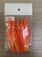 Leurre souple en forme de calamar 5cm-16cm, leurre de pêche lumineux pour poulpes, thons, hoochies, leurres souples artificiels pour eau salée