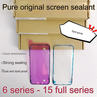 Autocollant d'étanchéité pour écran, cadre et bordure, adhésif anti-poussière remplaçable pour iPhone 7 8 X 11 12 13 Pro Max