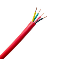 Câble d'alarme incendie 4C X22AWG Solid BC, isolation PVC ignifuge FPLR, gaine PVC, homologué UL