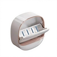Support mural de rangement drainant pour mini-savon, en PP, style luxe léger, pour salle de bain et toilettes, sans perçage