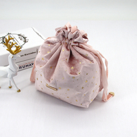 Personnalisé Paillettes Étoiles Imprimé D'emballage de Cordon Pochette Cadeau En Velours Doux Velours Bijoux Poussière Sac De Rangement