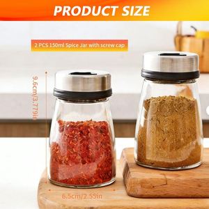 Kitchen Utensils Adjustable Sprinkler Stainless Steel Glass <b>Bottle</b> Eco-Friendly Spice <b>Shaker</b> Jars Camping BBQ Salt Pepper <b>Shaker</b> - Product Image 2