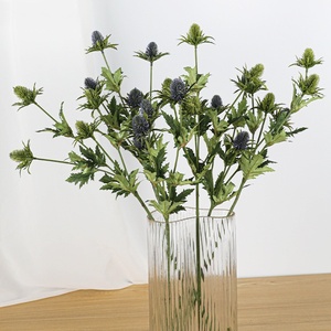 C235 Haute Qualité Fleur Artificielle Artificielle 10 Têtes Eryngo Fruit Salon Décoration Florale Artificielle <span class=keywords><strong>Eryngium</strong></span> <span class=keywords><strong>Foetidum</strong></span> - Product Image 3