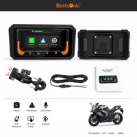 Layar CarPlay Bestsonic 6.25 Inci Universal Fit 1000nits Untuk Sepeda Motor, Tingkatkan sepeda motor Anda menjadi Sepeda Motor CarPlay yang Aman
