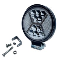 Barre lumineuse de travail LED ambre blanc de 4 pouces, guide de lumière, phare de moto, phare tout-terrain, feu antibrouillard, camion, remorque, SUV, chariot élévateur