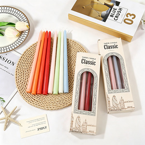 Morandi Color Solid <b>Taper</b> <b>Candles</b> European Style Long Pole <b>Candles</b> Home Indoor Lighting Decorative Wax <b>Candles</b> - Product Image 3