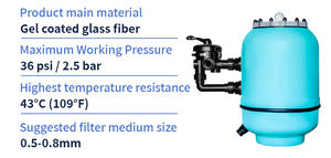 Vanne à 6 voies et manomètre, purificateur d'eau de piscine grande capacité, <span class=keywords><strong>filtre</strong></span> à sable pour piscine - Product Image 6