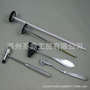 Martillo de percusión médico Wenzhou Shengding KT-GF57 de aleación de zinc, herramienta de diagnóstico de reflejos neurológicos, operación manual - Product Image 1